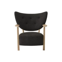 Wulff ATD2 Lounge Chair and ATD3 Pouf, hallingdal 376/oiled oak