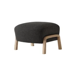 Wulff ATD2 Lounge Chair and ATD3 Pouf, hallingdal 376/oiled oak