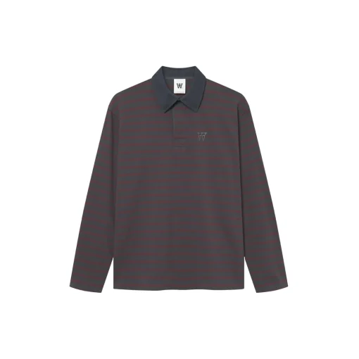 WWLandon Polo, black sand stripe