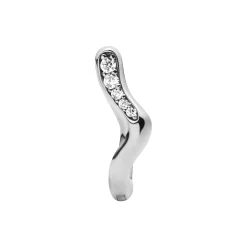Yasmin Huggie, silver
