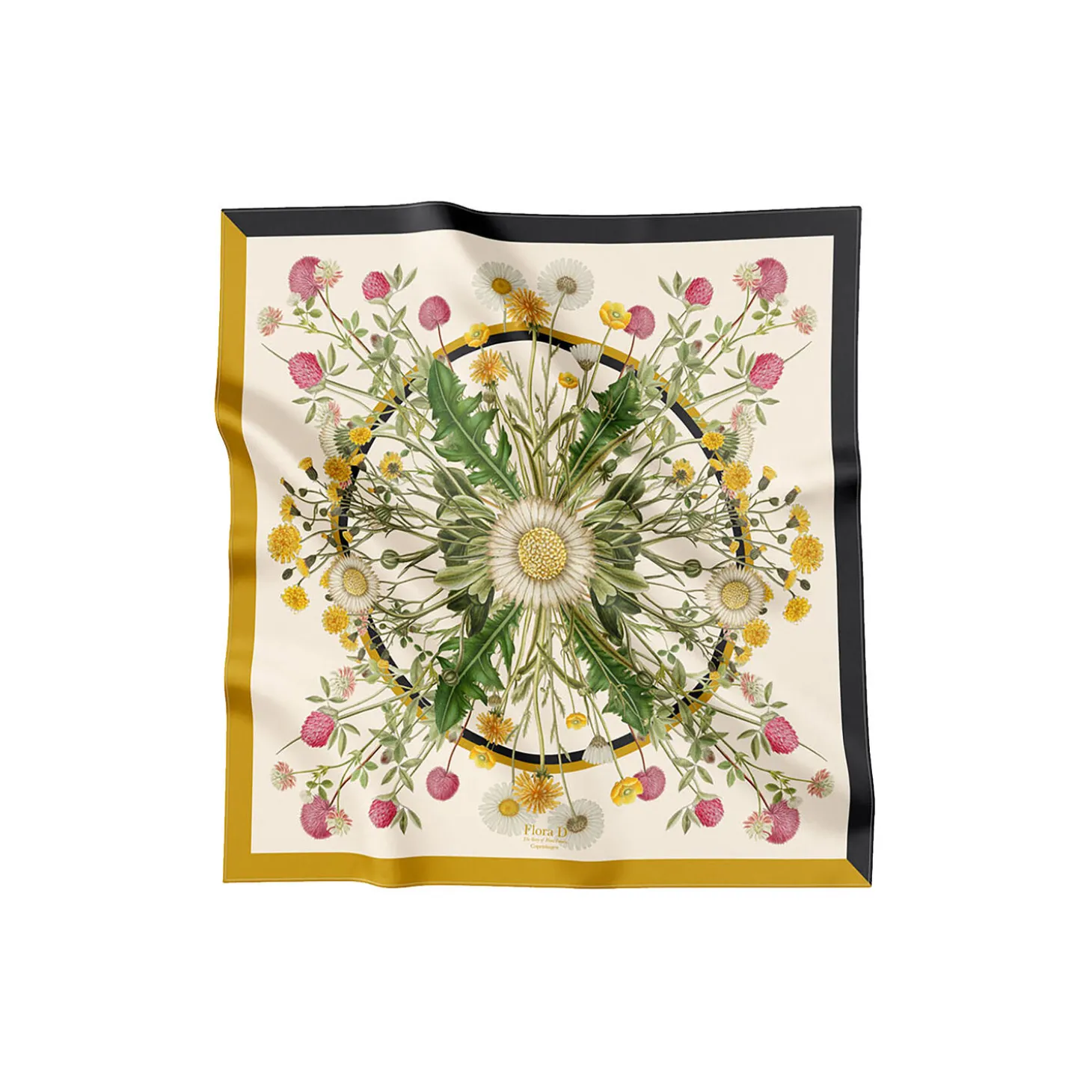 Yellow Meadow silketørklæde