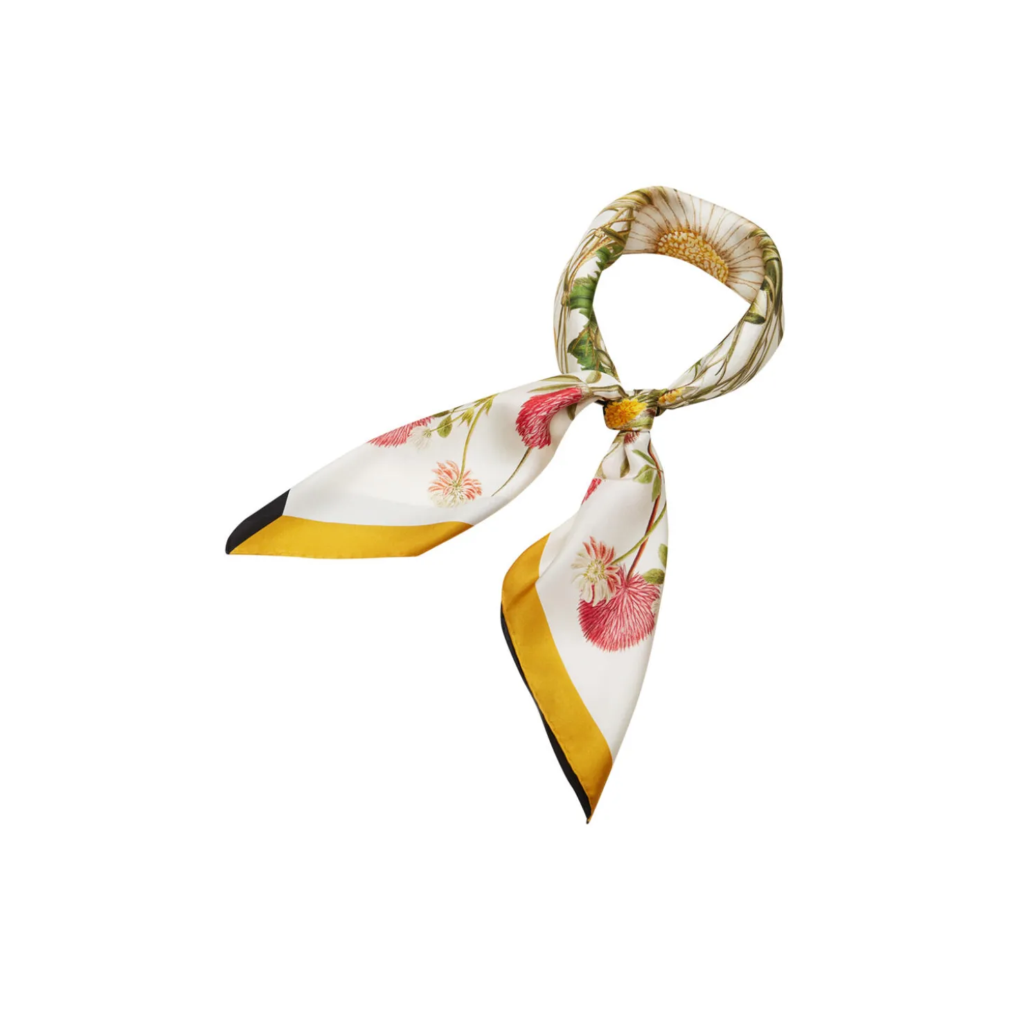 Yellow Meadow silketørklæde