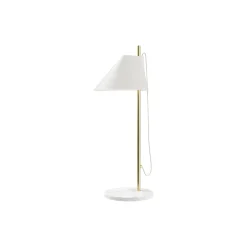 Yuh bordlampe, hvid/messing